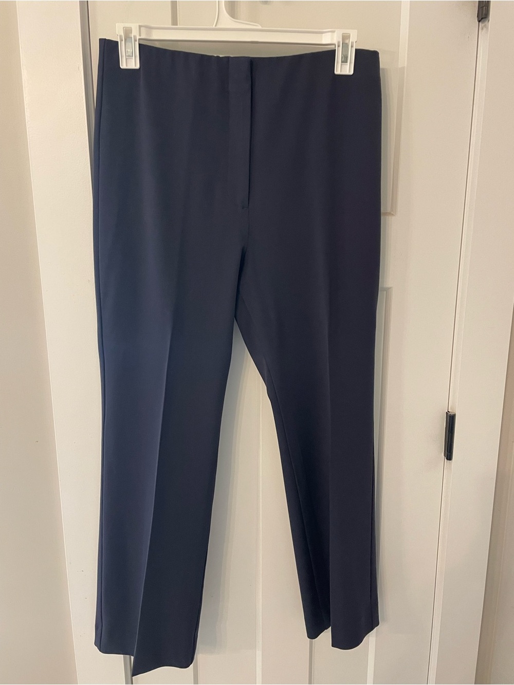 Ann Taylor Navy Ankle Flare Pant - Picture 2 of 6